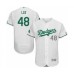 Men's Los Angeles Dodgers #48 Gavin Lux White Celtic Flexbase Authentic Collection Baseball Player Stitched Jersey