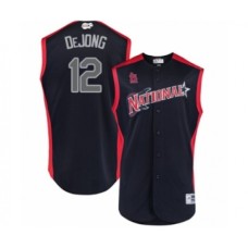 Men's St. Louis Cardinals #12 Paul DeJong Authentic Navy Blue National League 2019 Baseball All-Star Jersey