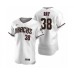 Men's Arizona Diamondbacks #38 Robbie Ray Nike White Crimson Authentic 2020 Home Stitched Jersey