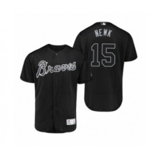 Men's Braves Sean Newcomb Newk Black 2019 Players Weekend Authentic Stitched Jersey