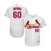 Men's St. Louis Cardinals #60 John Brebbia White Home Flex Base Authentic Collection Baseball Player Stitched Jersey