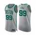 Men's Boston Celtics #99 Tacko Fall Authentic Gray Basketball Stitched Jersey - City Edition