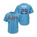 Men's Tampa Bay Rays #29 Tommy Pham Replica Light Blue Alternate 2 Cool Base Baseball Jersey