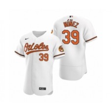 Men's Baltimore Orioles #39 Renato Nunez Nike White Authentic 2020 Home Stitched Jersey