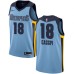 Men's Nike Memphis Grizzlies #18 Omri Casspi Swingman Light Blue NBA Jersey Statement Edition