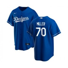 Men's Nike Los Angeles Dodgers #70 Bobby Miller Blue Cool Base Stitched Baseball Jersey