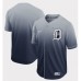 Men's Nike Detroit Tigers Blank Navy Fade Authentic Baseball Stitched Jersey