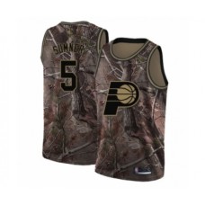 Men's Indiana Pacers #5 Edmond Sumner Swingman Camo Realtree Collection Basketball Stitched Jersey