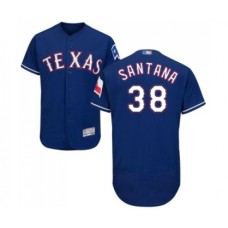 Men's Texas Rangers #38 Danny Santana Royal Blue Alternate Flex Base Authentic Collection Baseball Jersey