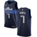 Men's Nike Dallas Mavericks #7 Dwight Powell Swingman Navy Blue NBA Jersey Statement Edition