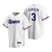 Men's Nike Texas Rangers #3 Delino DeShields White Home Stitched Baseball Jersey