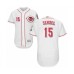 Men's Cincinnati Reds #15 Nick Senzel White Home Flex Base Authentic Collection Baseball Jersey