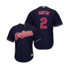 Men's Cleveland Indians #2 Leonys Martin Scarlet Alternate Flex Base Authentic Collection Baseball Jersey