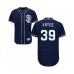 Men's San Diego Padres #39 Kirby Yates Navy Blue Alternate Flex Base Authentic Collection Baseball Jersey