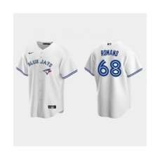 Men's Blue Jays #68 Jordan Romano White Replica Stitched Jersey