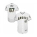 Men's Los Angeles Angels of Anaheim #67 Taylor Cole Authentic White 2016 Memorial Day Fashion Flex Base Baseball Player Stitched Jersey