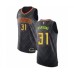 Men's Atlanta Hawks #31 Chandler Parsons Authentic Black Basketball Stitched Jersey - Icon Edition