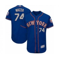 Men's New York Mets #74 Chris Mazza Royal Gray Alternate Flex Base Authentic Collection Baseball Player Stitched Jersey