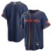 Men's Houston Astros Blank Nike Navy 2022 City Connect Replica Stitched Jersey