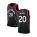 Men's Toronto Raptors #20 Jodie Meeks Authentic Black 2019 Basketball Finals Bound Jersey Statement Edition