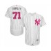 Men's New York Yankees #71 Stephen Tarpley Authentic White 2016 Mother's Day Fashion Flex Base Baseball Player Stitched Jersey