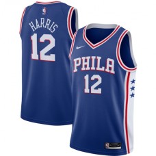 Men's Philadelphia 76ers #12 Tobias Harris Nike Royal 2020-21 Swingman Stitched Jersey