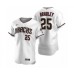 Men's Arizona Diamondbacks #25 Archie Bradley Nike White Crimson Authentic 2020 Home Stitched Jersey