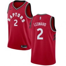 Men's Nike Toronto Raptors #2 Kawhi Leonard Swingman Red NBA Jersey - Icon Edition