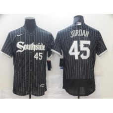 Men's Nike Chicago White Sox #45 Michael Jordan Black Alternate Flex Base Authentic Stitched Jersey