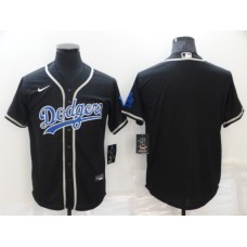 Men's Los Angeles Dodgers Blank Black Home Authentic Team Stitched Jersey