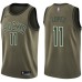 Men's Nike Milwaukee Bucks #11 Brook Lopez Swingman Green Salute to Service NBA Jersey