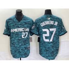 Men's Nike Toronto Blue Jays #27 Vladimir Guerrero Jr Teal 2023 All Star Cool Base Stitched Jersey