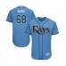 Men's Tampa Bay Rays #68 Jalen Beeks Columbia Alternate Flex Base Authentic Collection Baseball Player Stitched Jersey