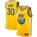 Men's Golden State Warriors #30 Stephen Curry Jordan Brand Gold 2020-21 Swingman Stitched Jersey