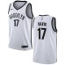 Men's Nike Brooklyn Nets #17 Ed Davis Swingman White NBA Jersey - Association Edition