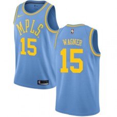 Men's Nike Los Angeles Lakers #15 Moritz Wagner Swingman Blue Hardwood Classics NBA Jersey