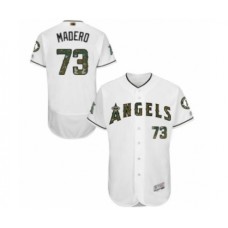 Men's Los Angeles Angels of Anaheim #73 Luis Madero Authentic White 2016 Memorial Day Fashion Flex Base Baseball Player Stitched Jersey