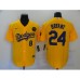 Men's Nike Los Angeles Dodgers Kobe Bryant yellow Stitched Jersey