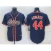 Men's Houston Astros #44 Yordan Alvarez Navy Cool Base Stitched Baseball Jersey