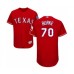 Men's Texas Rangers #70 Brock Burke Red Alternate Flex Base Authentic Collection Baseball Player Stitched Jersey