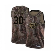 Men's Oklahoma City Thunder #30 Deonte Burton Swingman Camo Realtree Collection Basketball Stitched Jersey