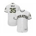 Men's Pittsburgh Pirates #35 Keone Kela White Alternate Authentic Collection Flex Base Baseball Player Stitched Jersey