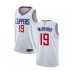 Men's Los Angeles Clippers #19 Rodney McGruder Authentic White Basketball Jersey - Association Edition