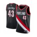 Men's Portland Trail Blazers #43 Anthony Tolliver Swingman Black Basketball Jersey - Icon Edition