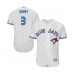 Men's Toronto Blue Jays #3 Brandon Drury White Home Flex Base Authentic Collection Baseball Player Stitched Jersey