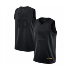 Men's Golden State Warriors #10 Jacob Evans Swingman Black MVP Basketball Stitched Jersey