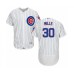 Men's Chicago Cubs #30 Alec Mills White Home Flex Base Authentic Collection Baseball Player Stitched Jersey