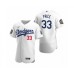 Men's Los Angeles Dodgers #33 David Price Nike White 2020 World Series Authentic Stitched Jersey