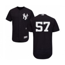 Men's New York Yankees #57 Chad Green Navy Blue Alternate Flex Base Authentic Collection Baseball Player Stitched Jersey