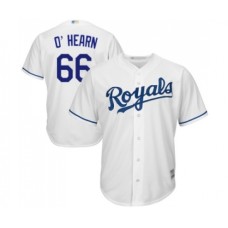 Men's Kansas City Royals #66 Ryan O Hearn Replica White Home Cool Base Baseball Jersey